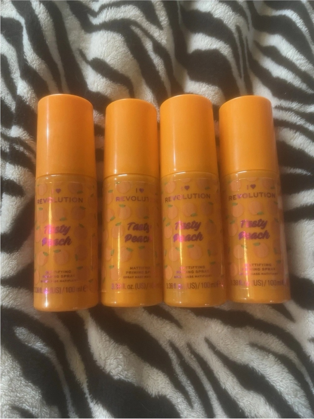 Revolution Tasty Peach Toner Mist - Orange Bottle